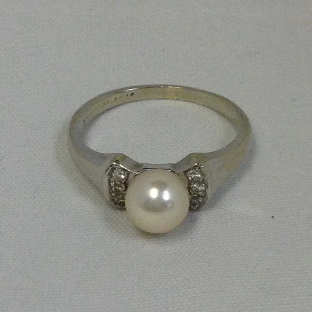 Diamond and Pearl Ring by Brogan - image 2