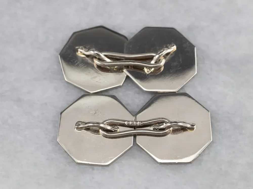 Vintage Octagon Star Cufflinks - image 6