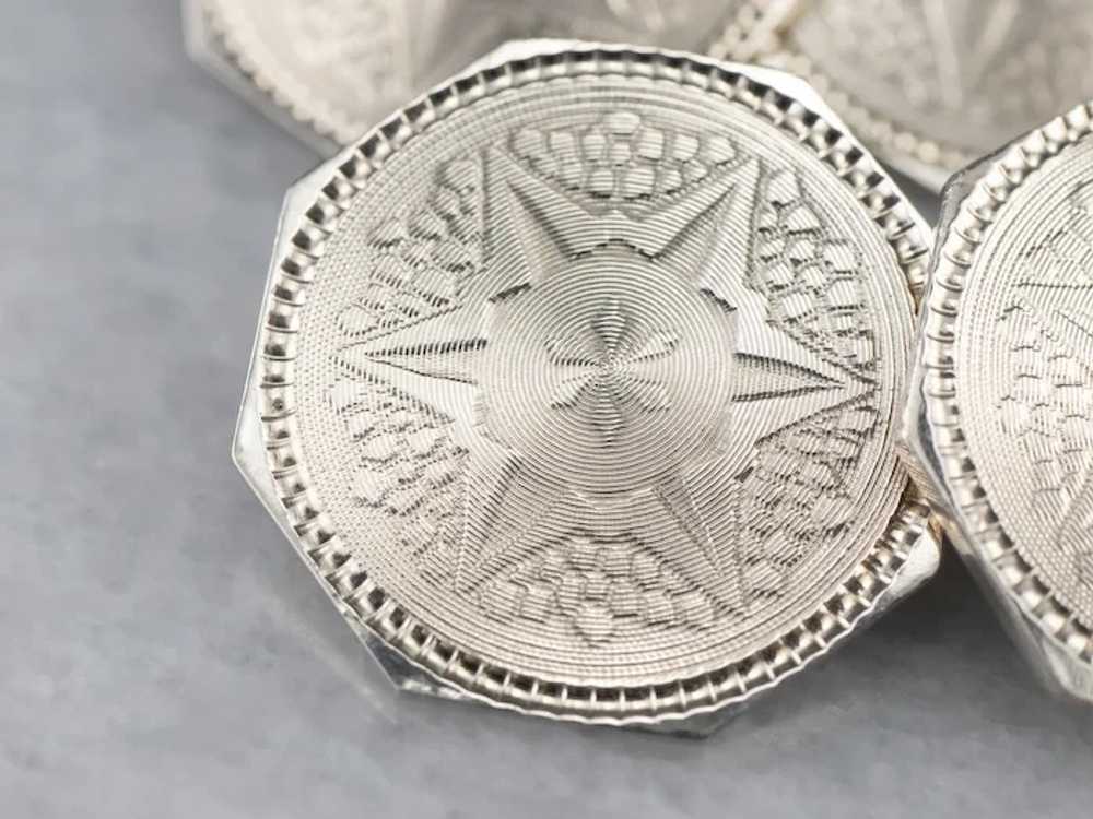 Vintage Octagon Star Cufflinks - image 9