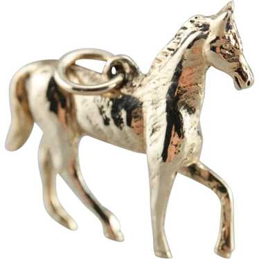 Vintage Trotting Horse Charm