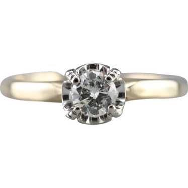 Vintage Diamond Solitaire Ring - image 1
