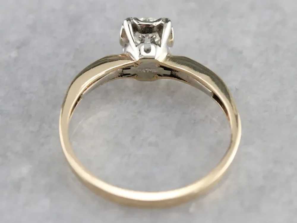 Vintage Diamond Solitaire Ring - image 5