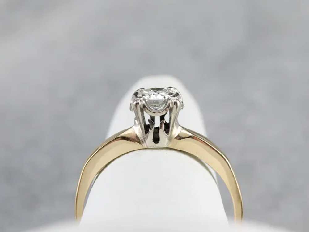 Vintage Diamond Solitaire Ring - image 8