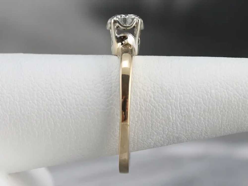 Vintage Diamond Solitaire Ring - image 9