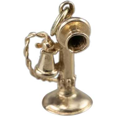 Vintage Old Fashioned Telephone Charm