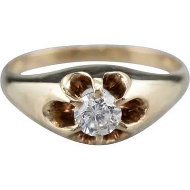 Antique Belcher Set Diamond Ring