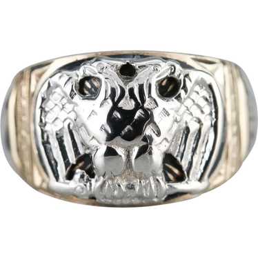 Men's Masonic Twin Headed Eagle Ring