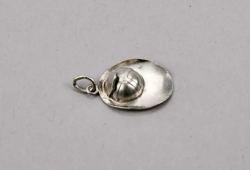 Fireman’s Hat Sterling Silver Charm c.1940 - image 4