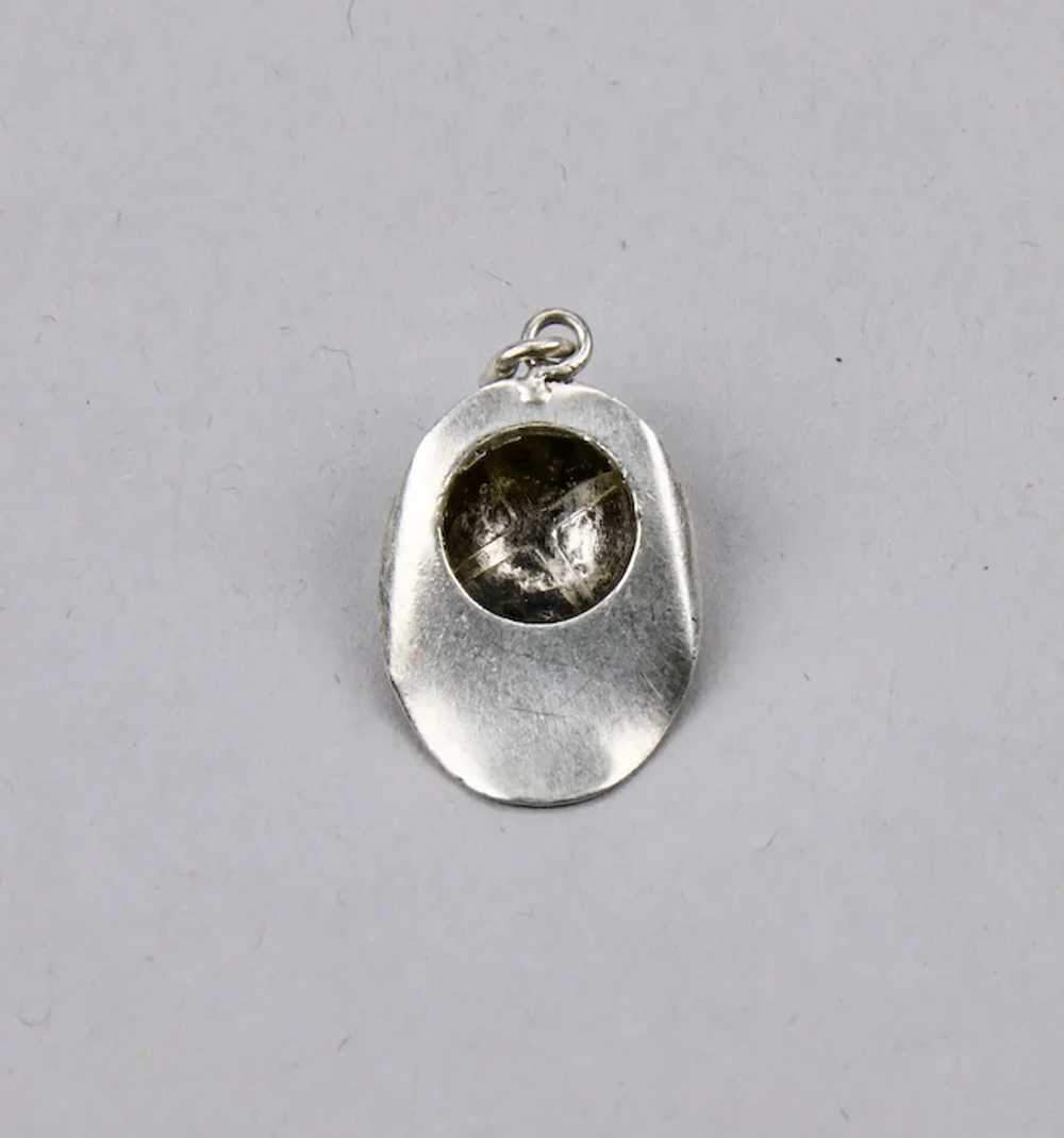 Fireman’s Hat Sterling Silver Charm c.1940 - image 5