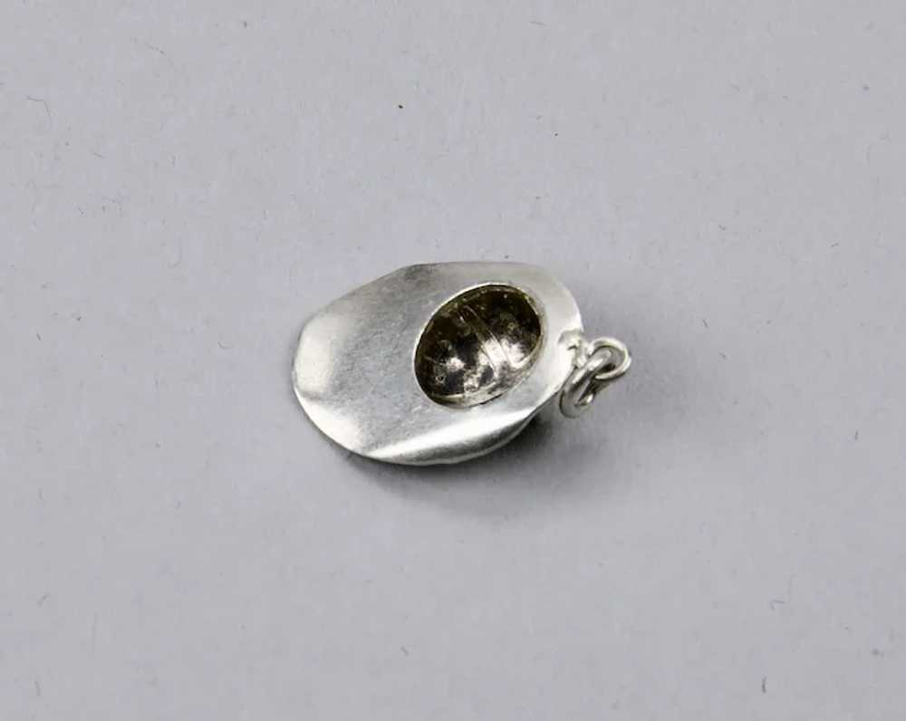 Fireman’s Hat Sterling Silver Charm c.1940 - image 6