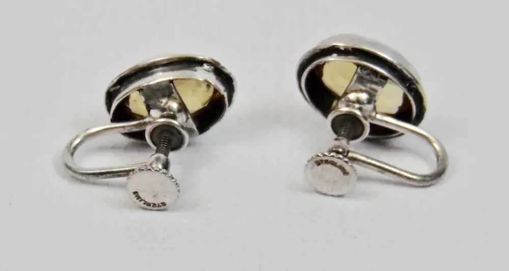 Yellow Topaz Screw Posts Earrings Sterling Silver - image 4