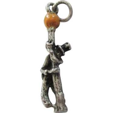 1930's Sterling Silver Lamp Post 3-D Charm