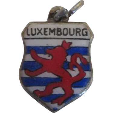 Vintage Enamel 800 Silver Luxembourg Travel Charm