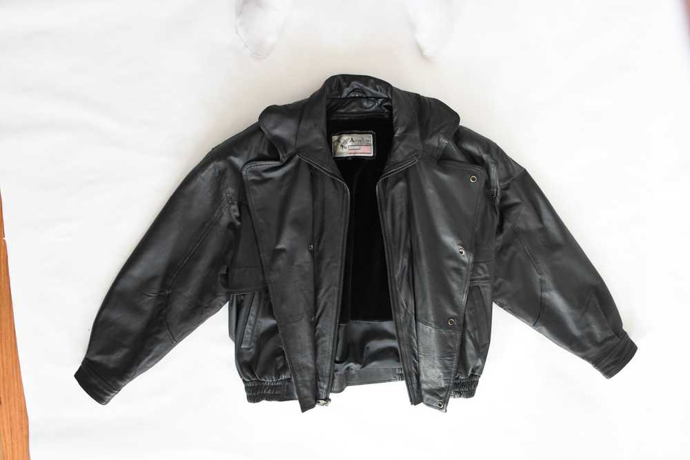 Vintage American Leather Black Leather Jacket - image 2
