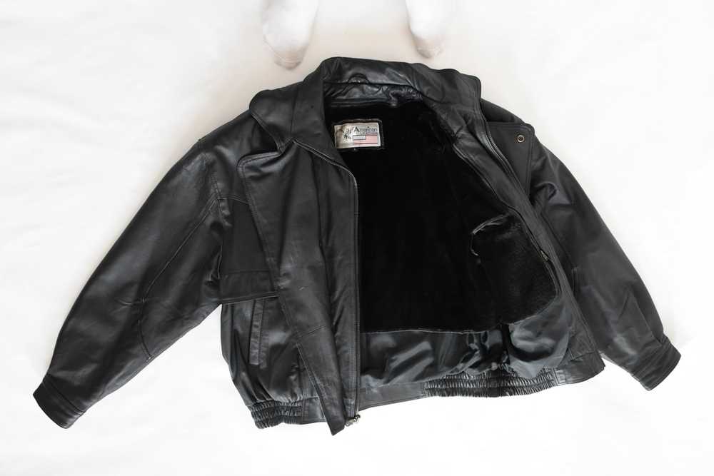 Vintage American Leather Black Leather Jacket - image 3