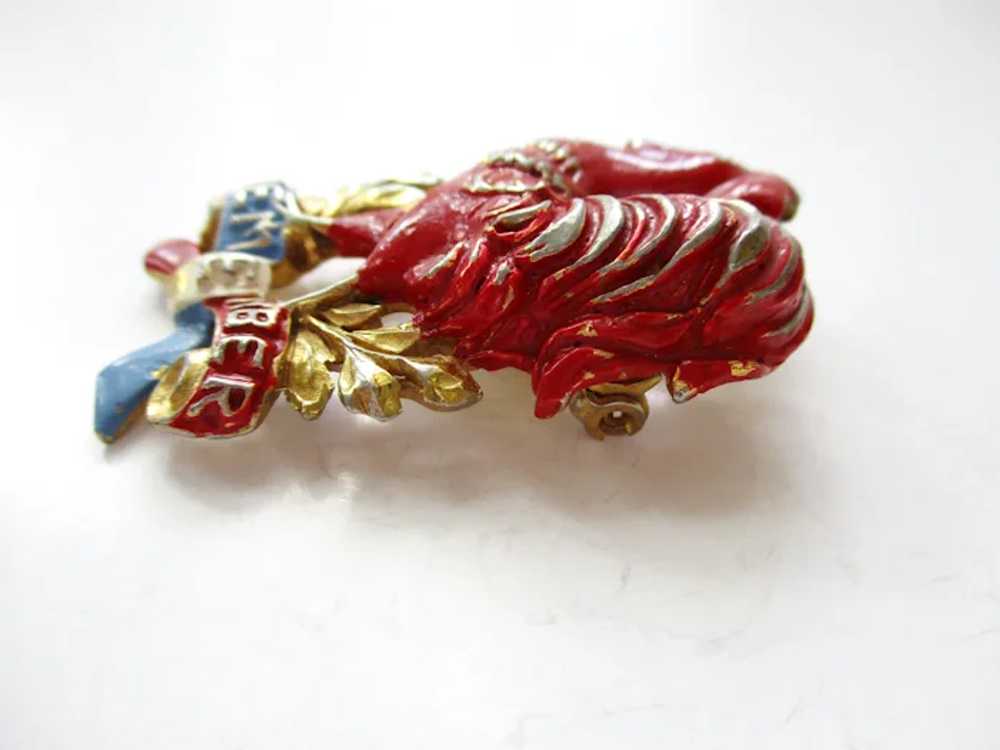 SILSON WWII Allies Patriotic Brooch French Cocker… - image 6