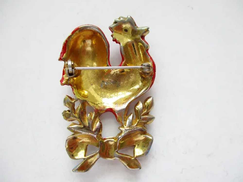 SILSON WWII Allies Patriotic Brooch French Cocker… - image 7