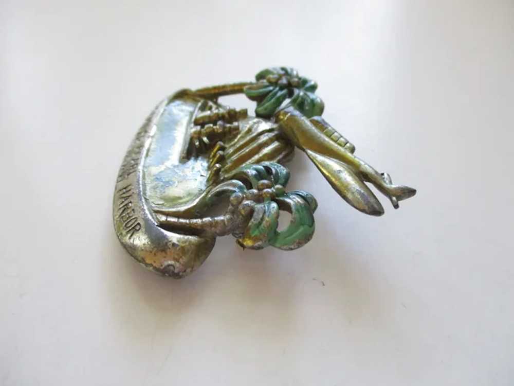 Large WWII Remember Pearl Harbor Sweetheart Pin - image 4