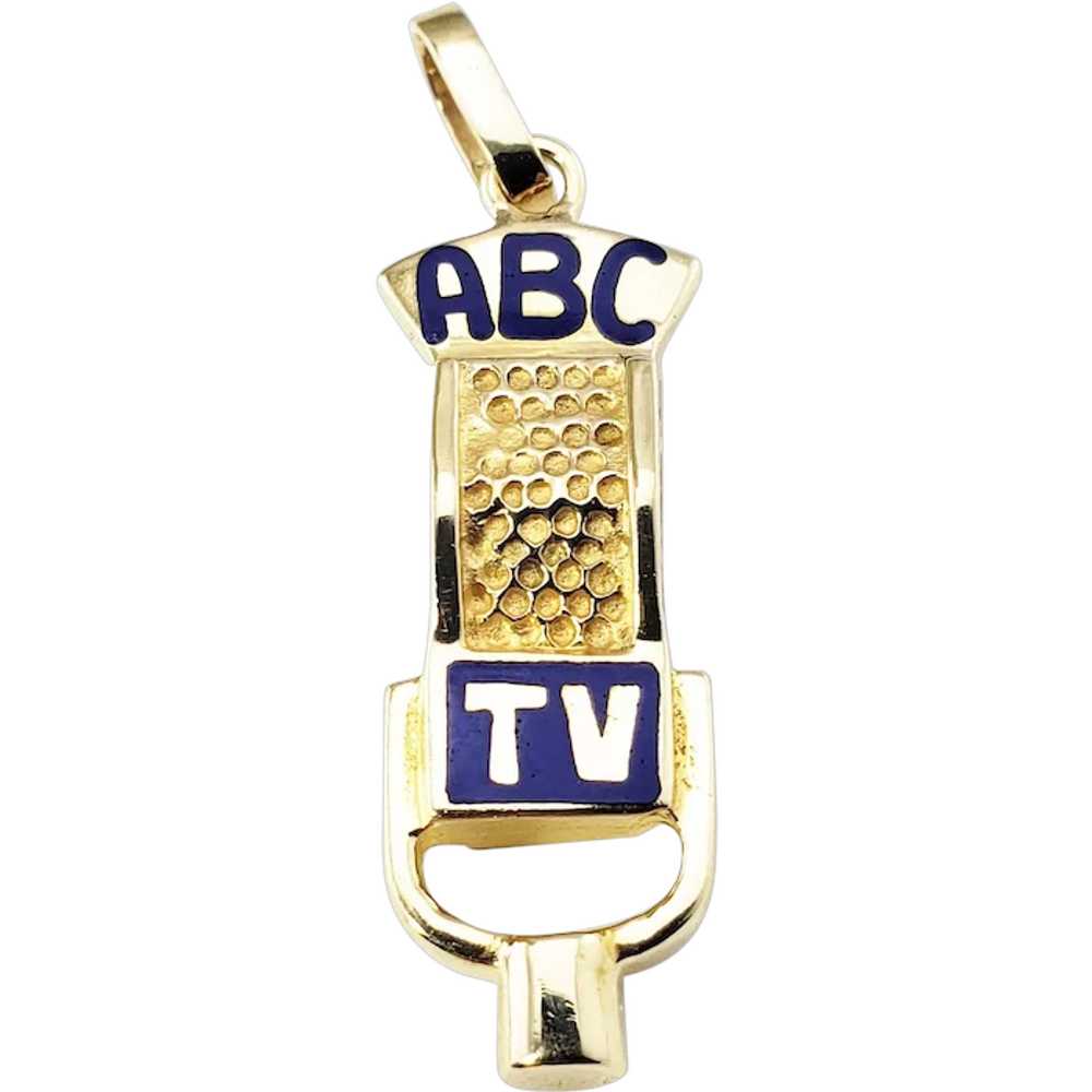 Vintage 14 Karat Yellow Gold ABC TV Studio Microp… - image 1