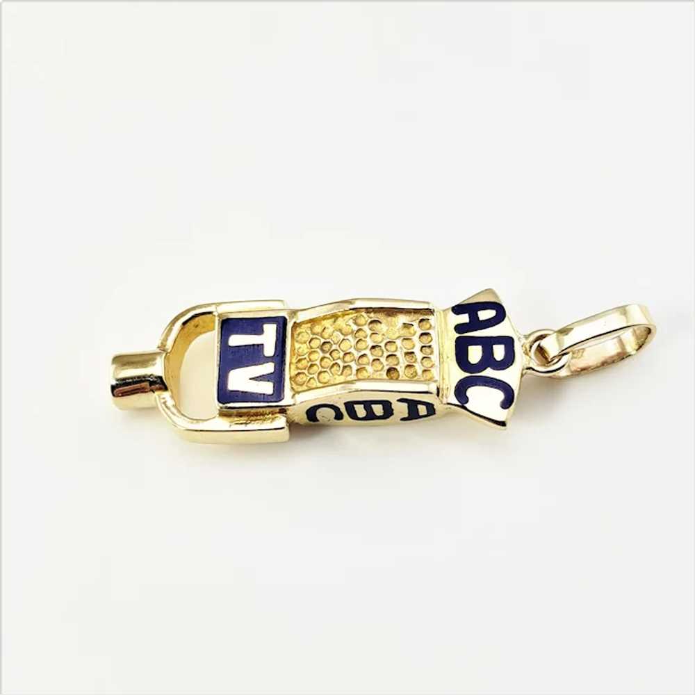 Vintage 14 Karat Yellow Gold ABC TV Studio Microp… - image 2