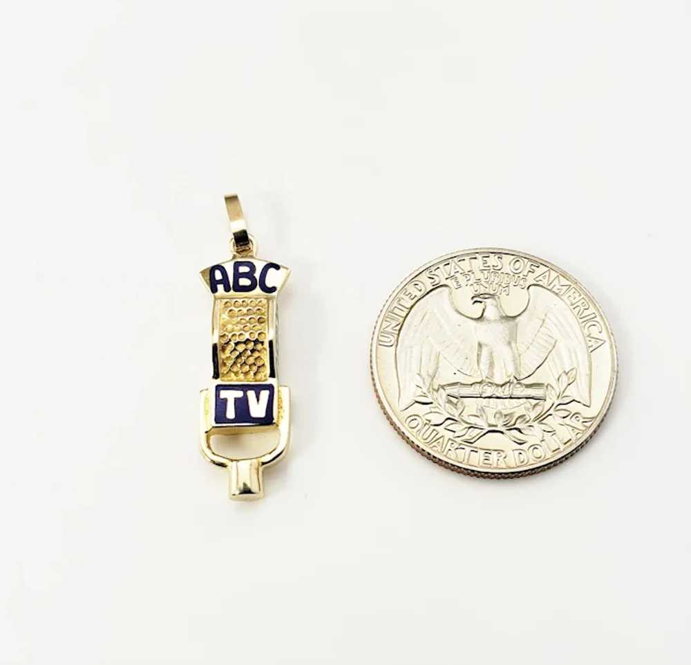 Vintage 14 Karat Yellow Gold ABC TV Studio Microp… - image 7