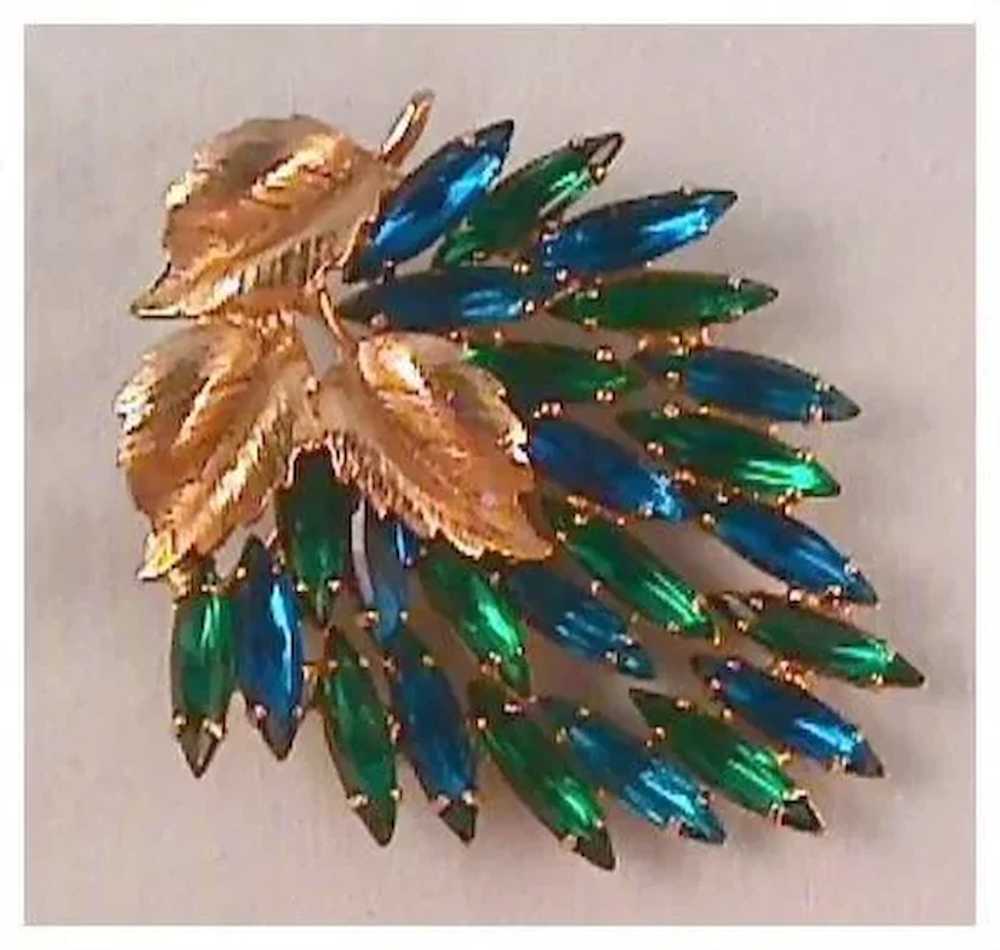 Simply Stunning Blue and Green JULIANA Pin - image 1