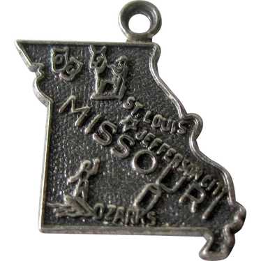 Vintage Missouri  Sterling State Charm / Sterling… - image 1