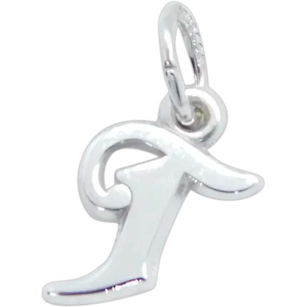 Letter / Initial T Charm Sterling Silver - image 1