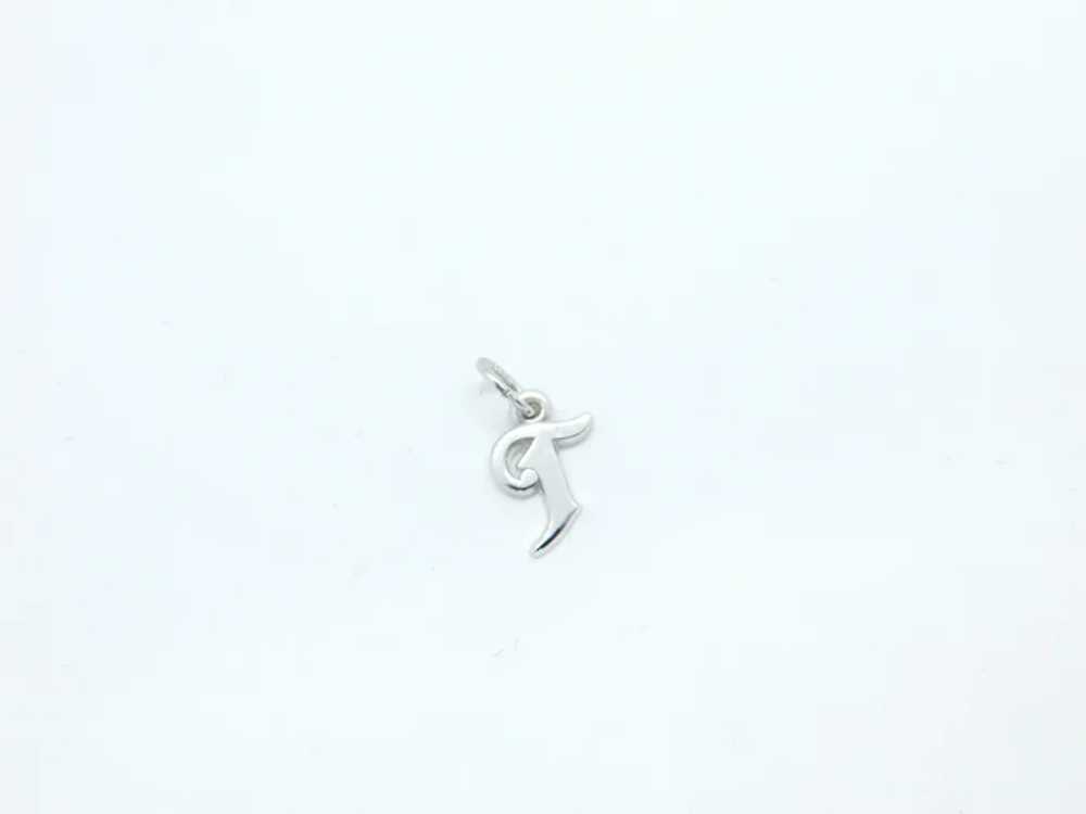 Letter / Initial T Charm Sterling Silver - image 3