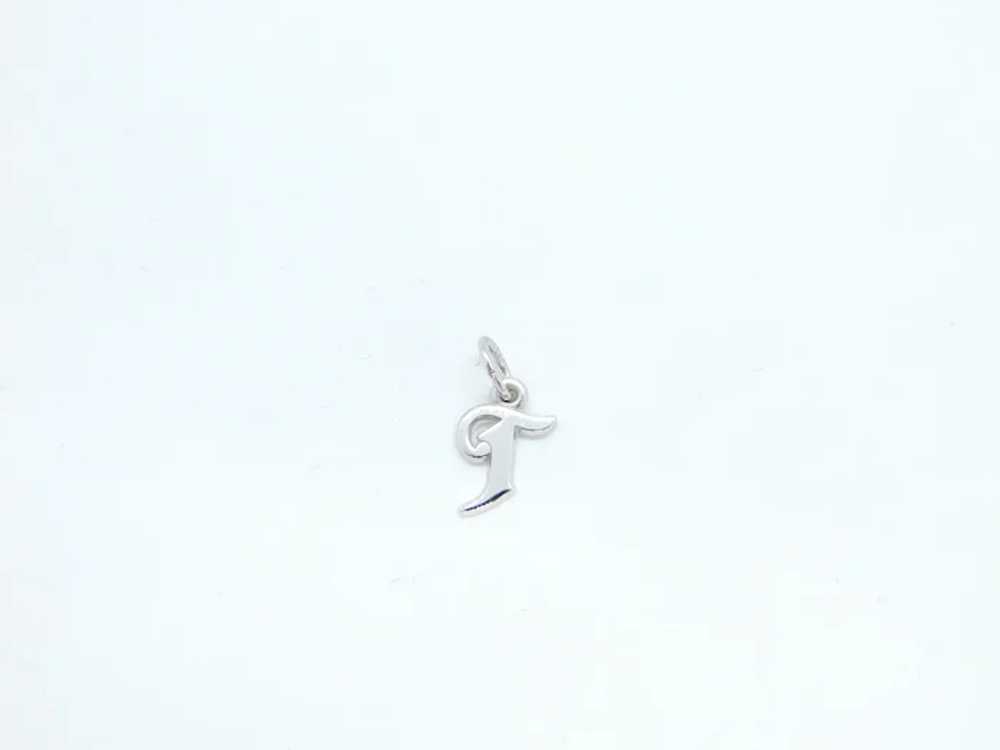 Letter / Initial T Charm Sterling Silver - image 4