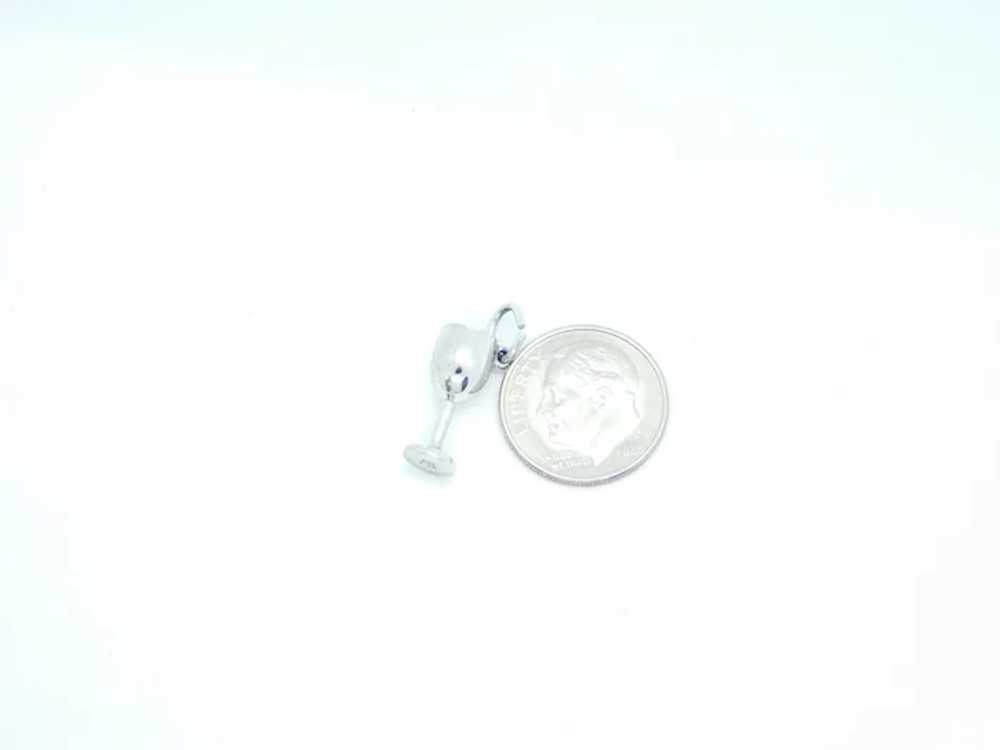 Wine Glass Charm Sterling Silver - image 3