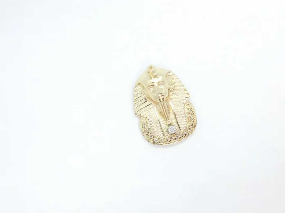 Vintage .21 ctw Diamond Egyptian Pharaoh Tutankha… - image 2