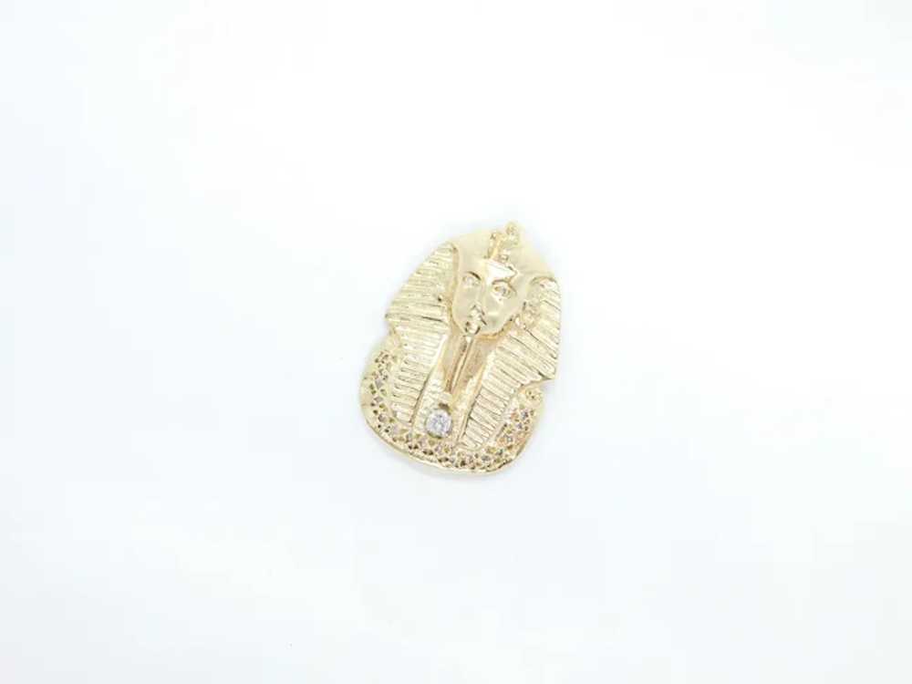 Vintage .21 ctw Diamond Egyptian Pharaoh Tutankha… - image 3