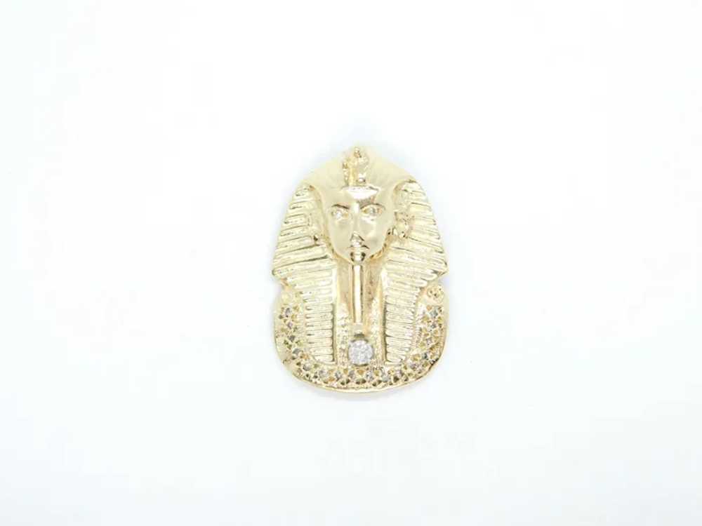 Vintage .21 ctw Diamond Egyptian Pharaoh Tutankha… - image 4