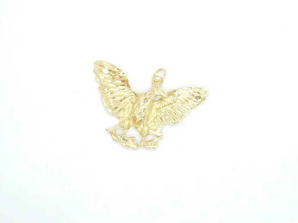 Eagle Charm / Pendant 14k Yellow Gold 14k Yellow … - image 2