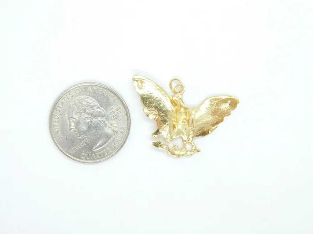 Eagle Charm / Pendant 14k Yellow Gold 14k Yellow … - image 3