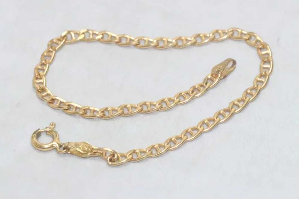 Vintage Sterling Silver 14KT Gold Overlay Bracelet - image 3