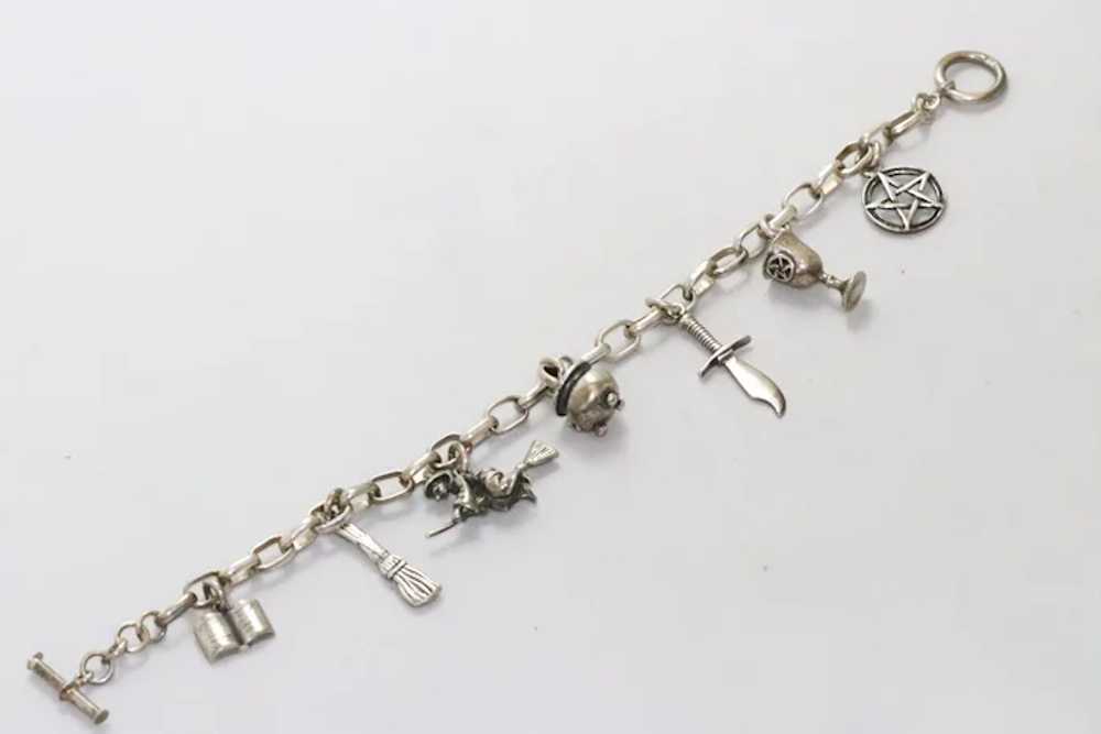 Vintage Sterling Silver Sorcery Charm Bracelet - image 3