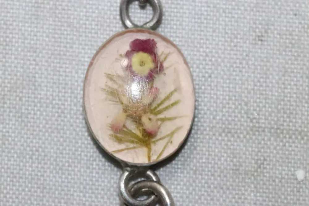 Vintage Sterling Silver Flower Bracelet - image 3