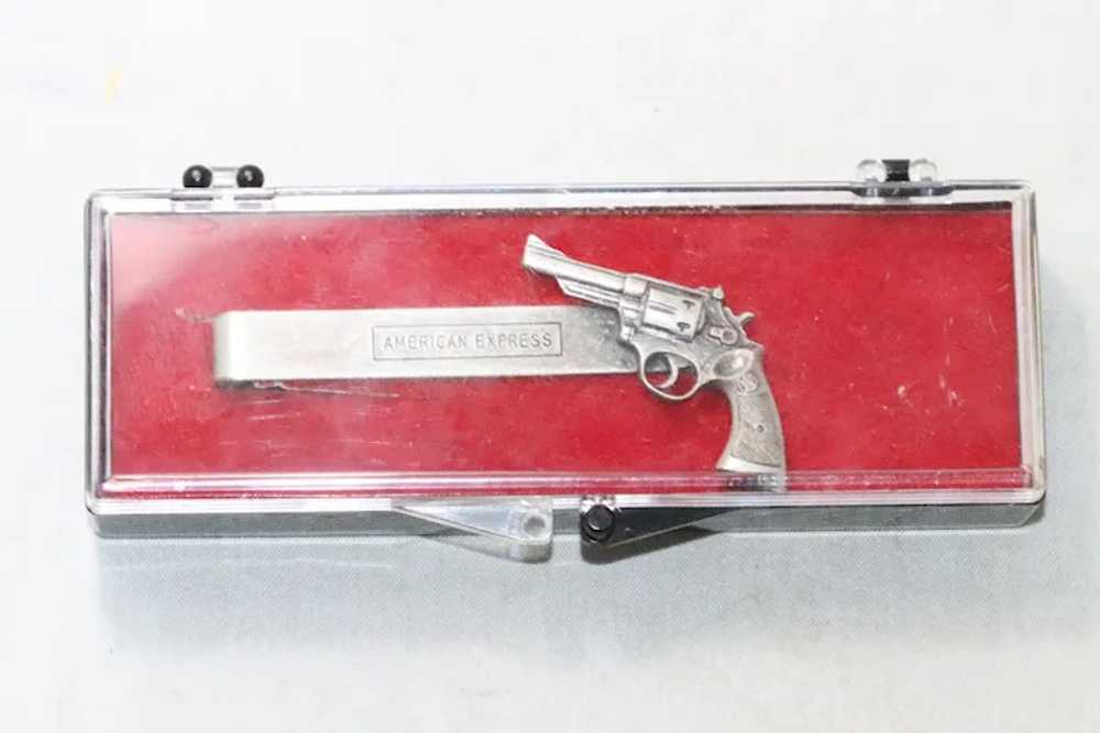 Vintage Costume American Express Gun Brooch - image 2