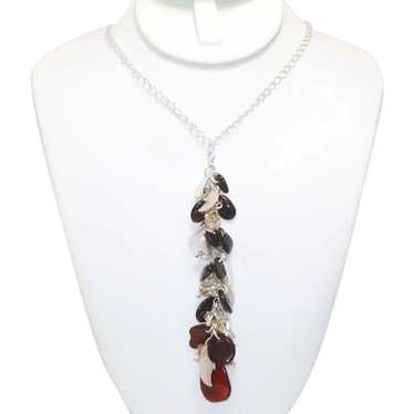 925 Sterling Silver Baltic Amber Necklace