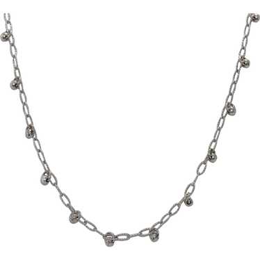 14 KT White Gold Necklace