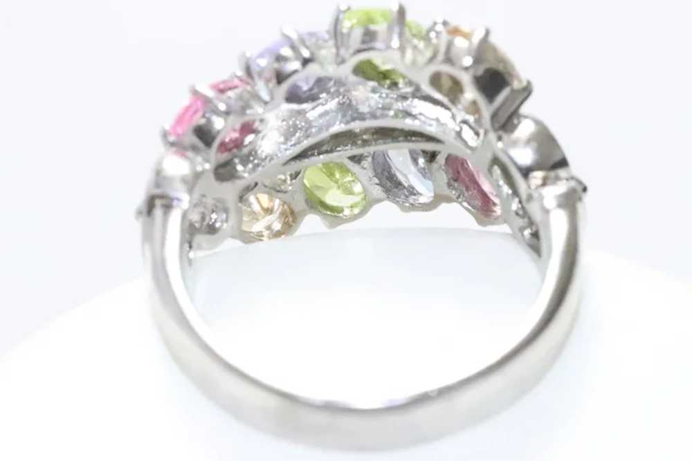 Sterling Silver Multi Stone Ring - image 3