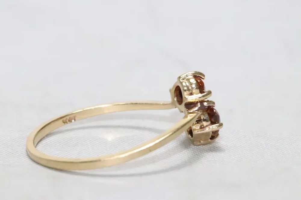 14KT Yellow Gold .42 CT Yellow Citrine Ring - image 2