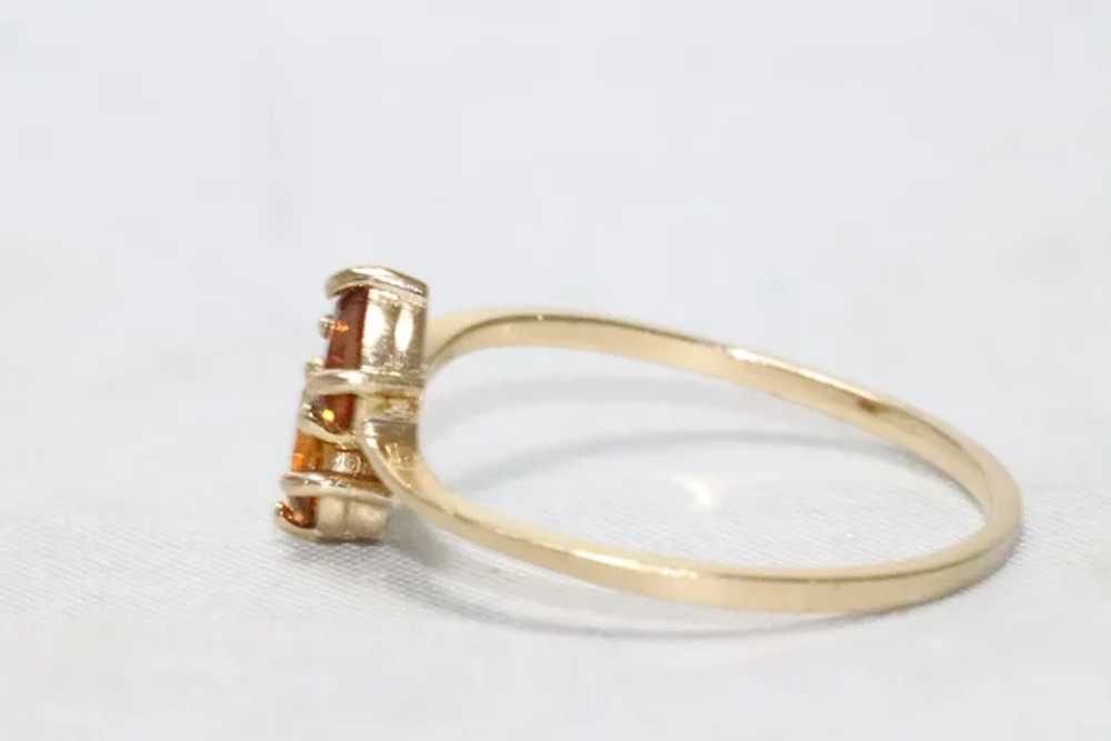 14KT Yellow Gold .42 CT Yellow Citrine Ring - image 4