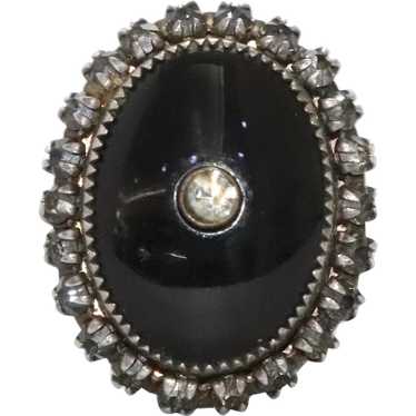 Sterling Silver Black Onyx Ring - image 1