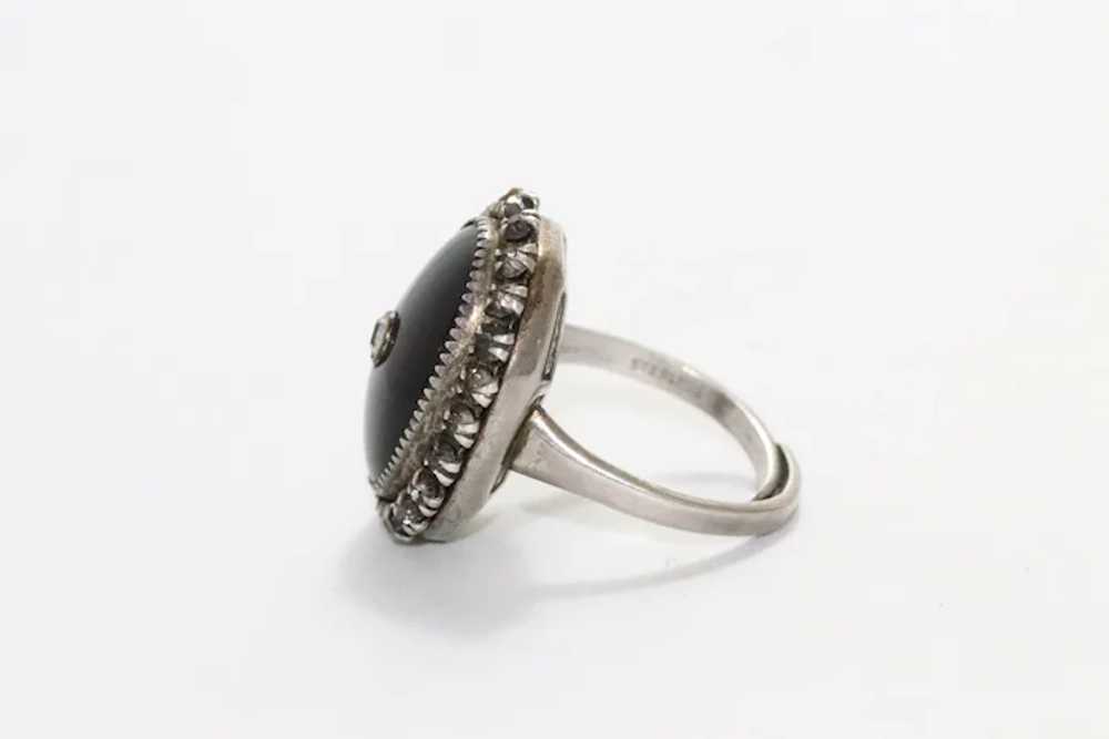 Sterling Silver Black Onyx Ring - image 2