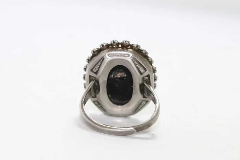 Sterling Silver Black Onyx Ring - image 3