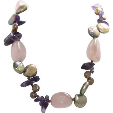 Multi-Gemstones Necklace - image 1