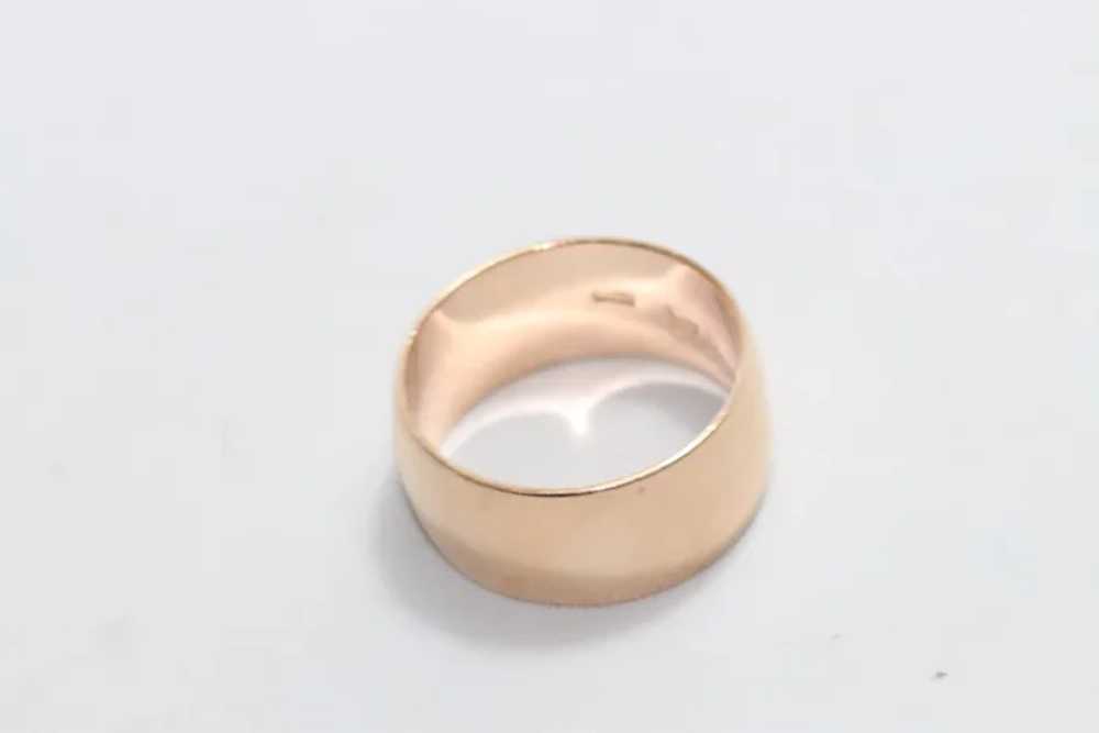 14 KT Russian Rose Gold Wedding Ring - image 2